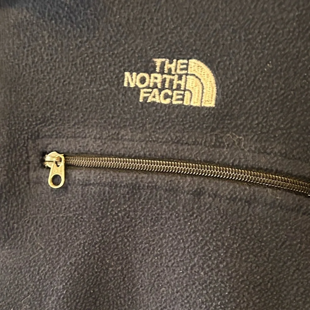 Northface 1/4 zip men’s navy and black fleece size large